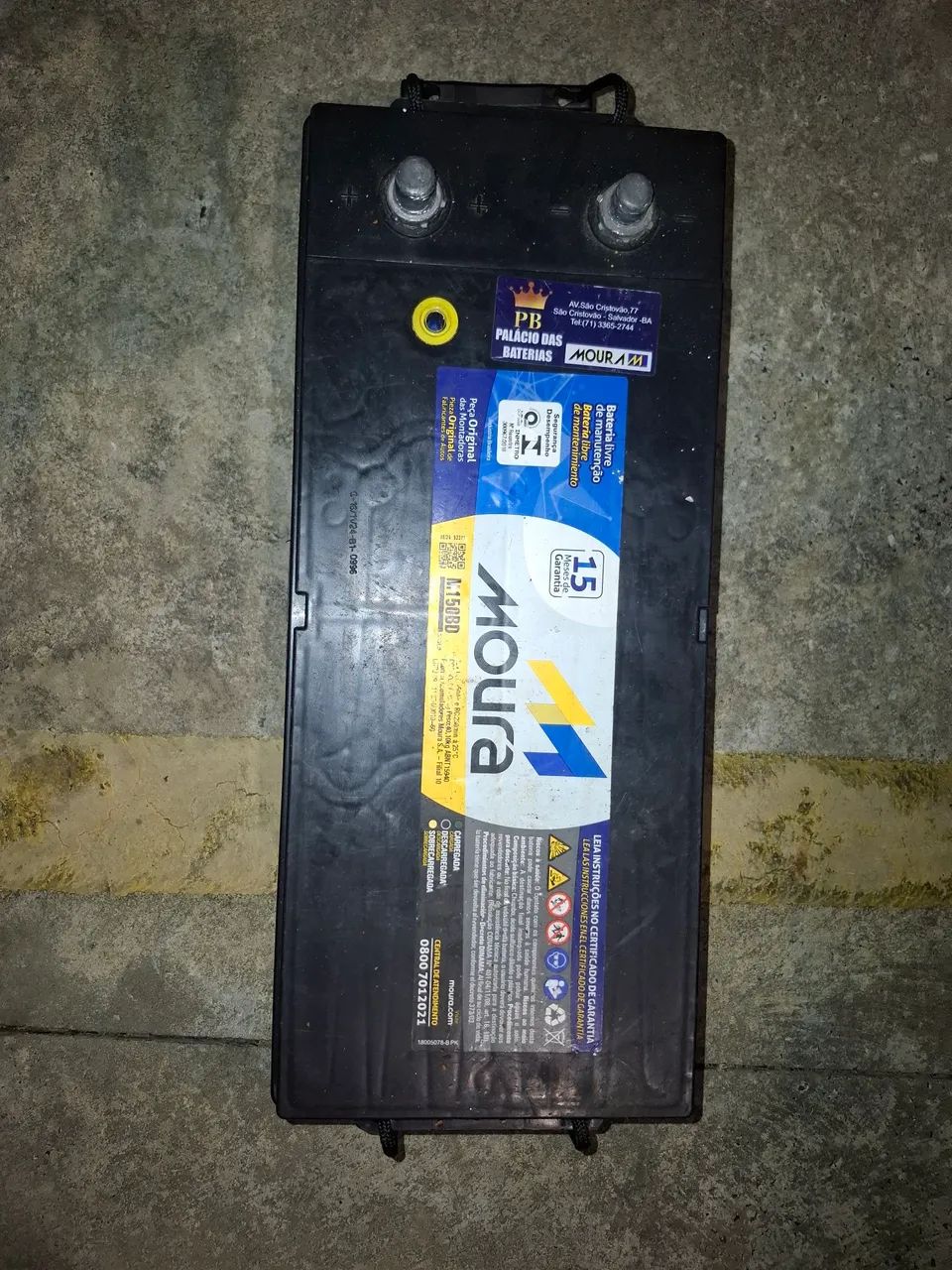 ? Bateria Moura M150BD pra vender logo  - Foto 5