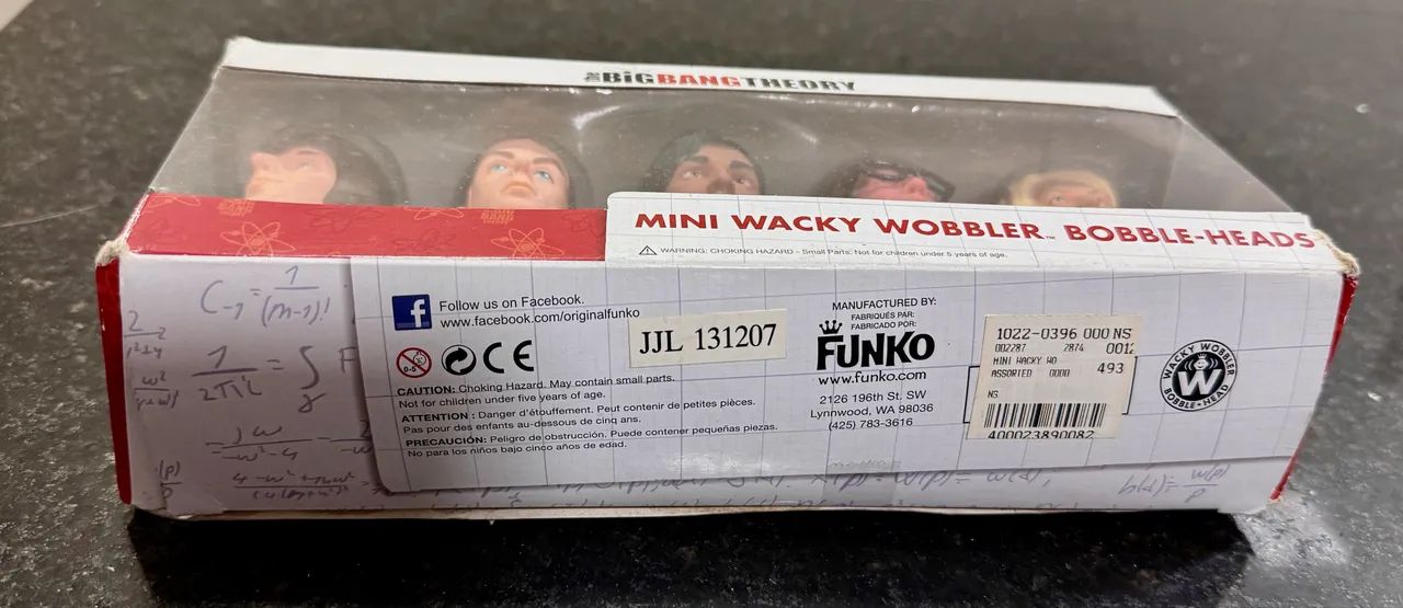 Raro Pack 5 Bonecos The Big Bang Theory Mini Wacky Wobbler - Funko