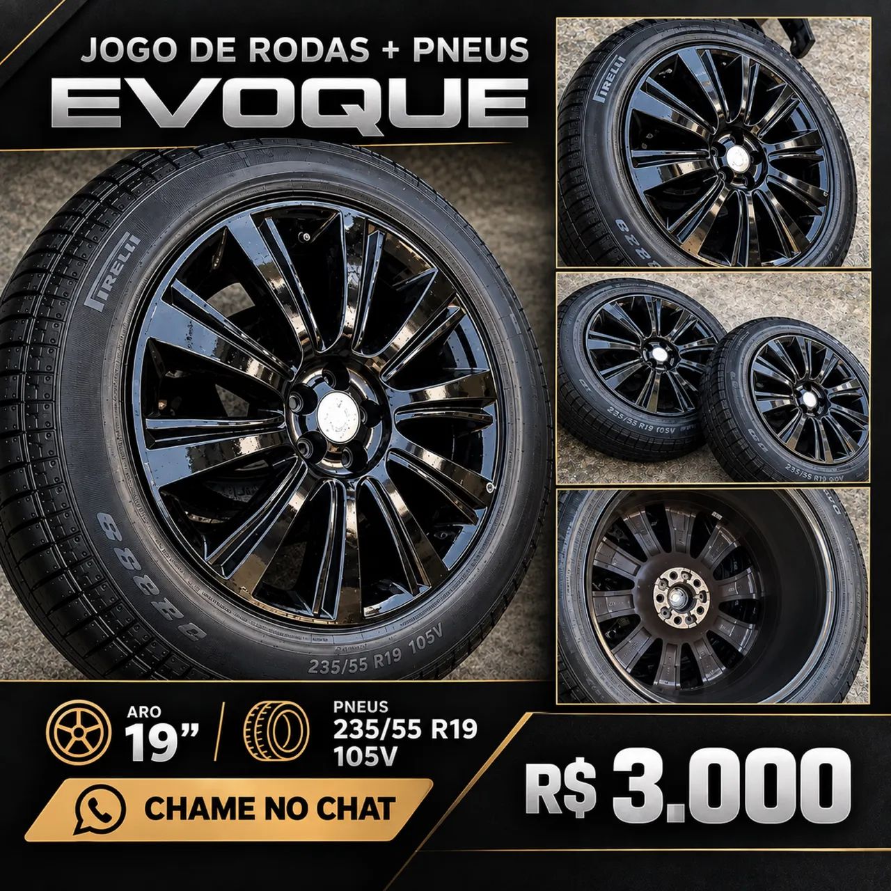 Rodas e pneus da Evoque