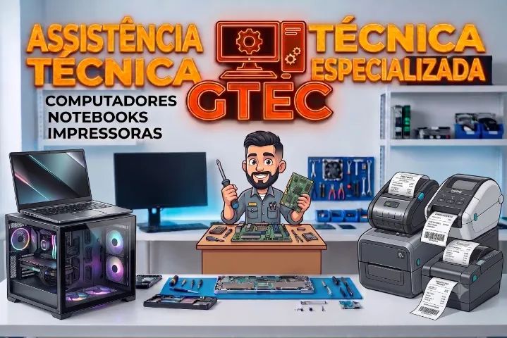 Técnico em computador, notebook e impressora térmica e etiqueta