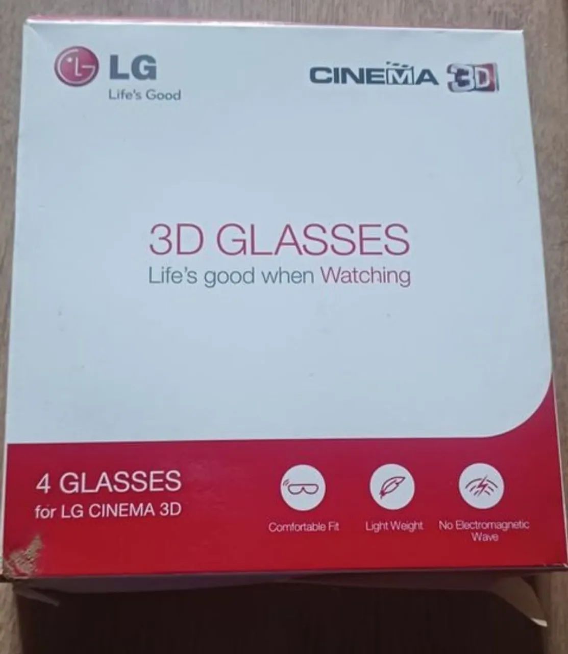 KIT 4 ÓCULOS LG cinema 3d