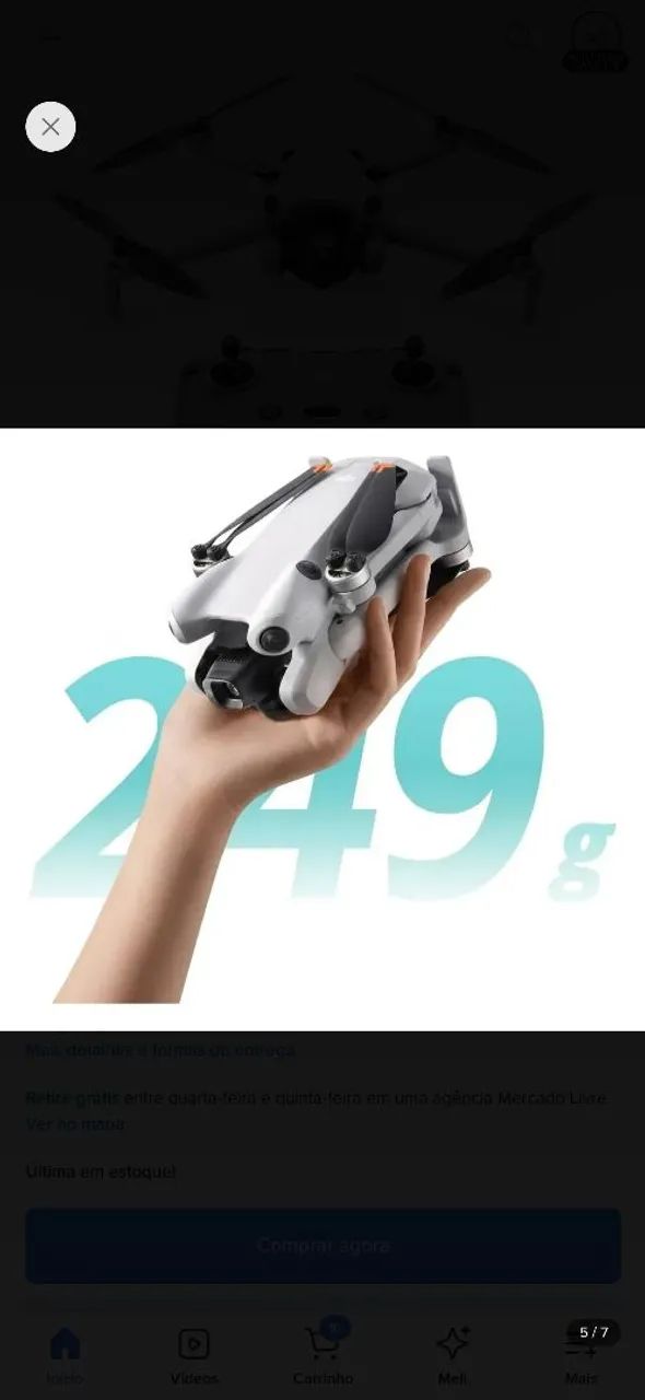 Drone Dji Mini 4 Pro Dji Rc-n2 (sem Tela) (br) - DJI041 (Novo com caixa aberta) - Foto 5