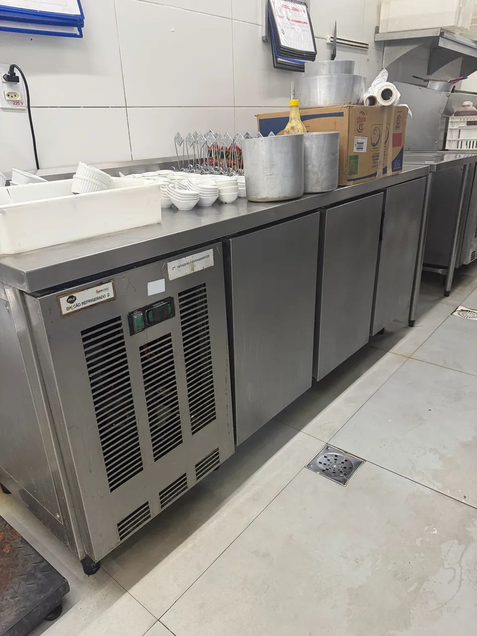 Balcão refrigerado 