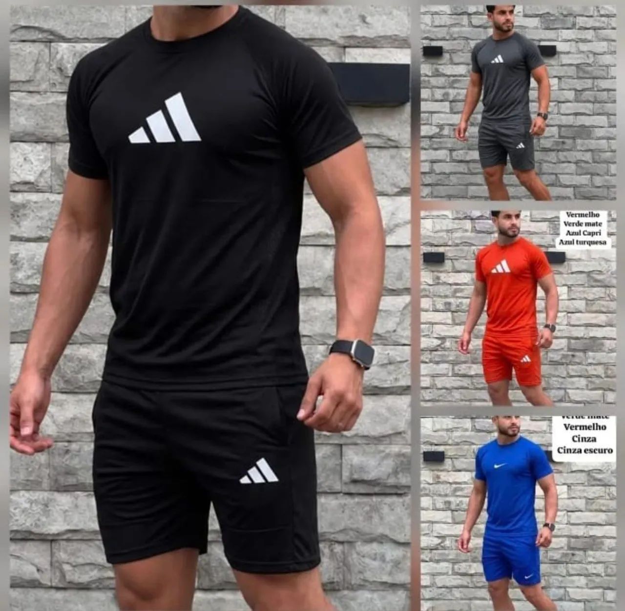 Conjunto masculino academia dry fit