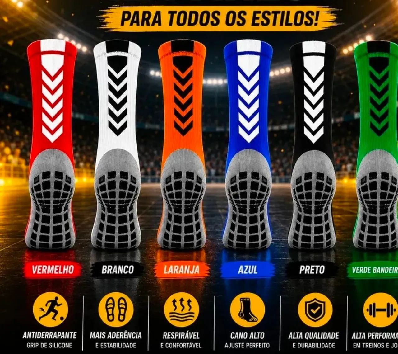 MEIAS ANTIDERRAPANTES COLORIDAS