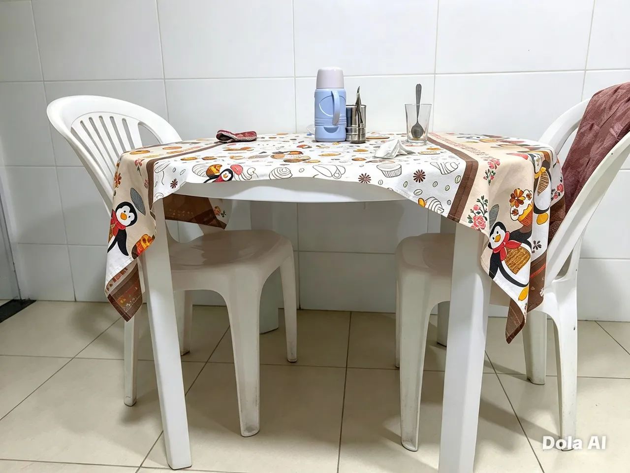 Vendo mesa com duas cadeiras