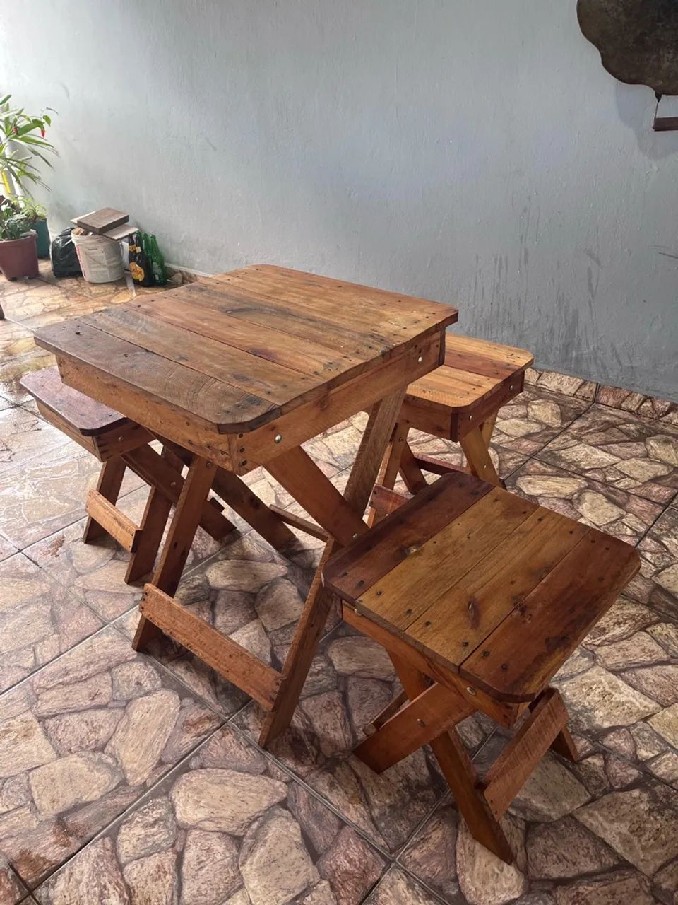 Kit mesa e cadeira 