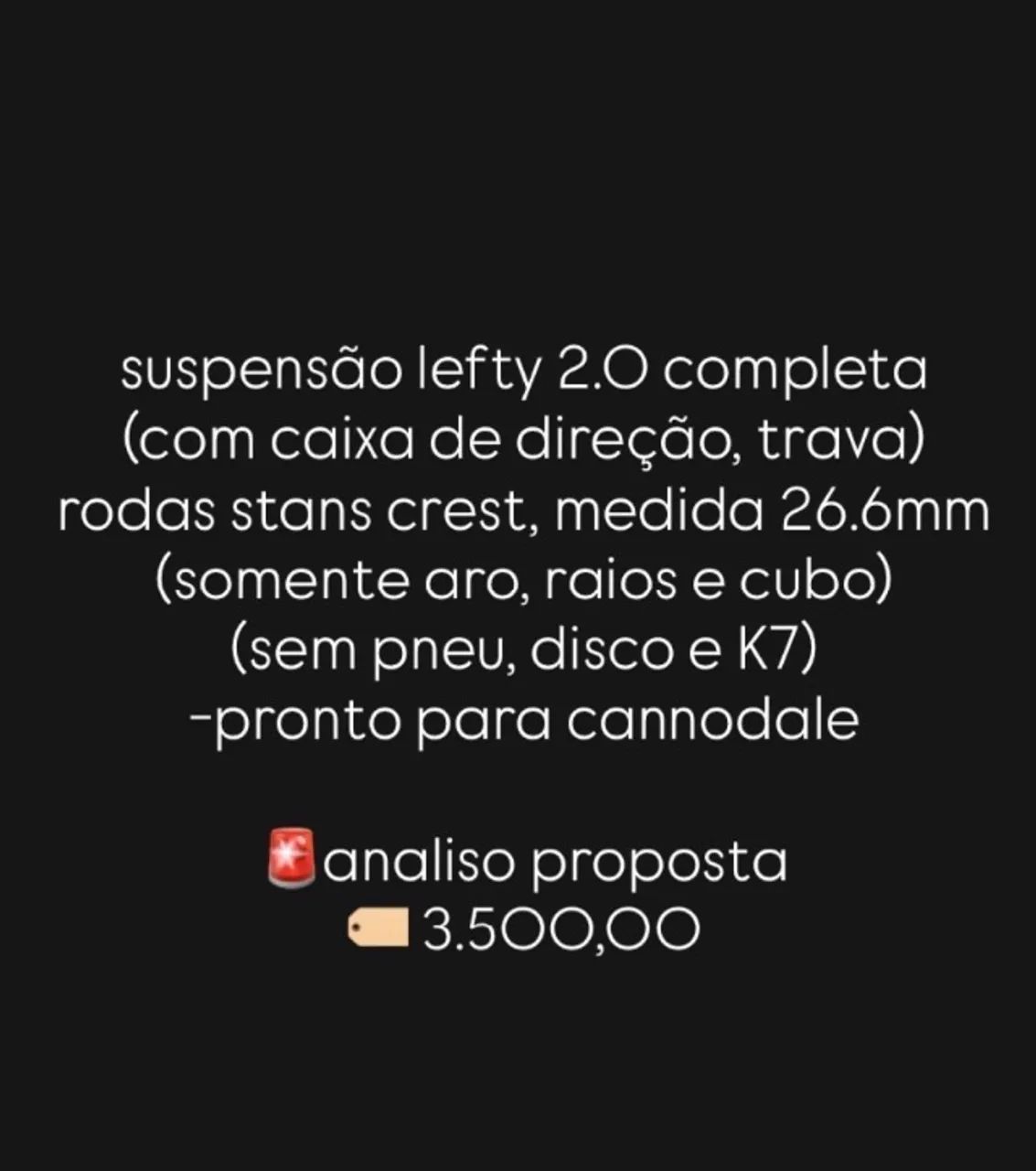 suspensão lefty 2.0