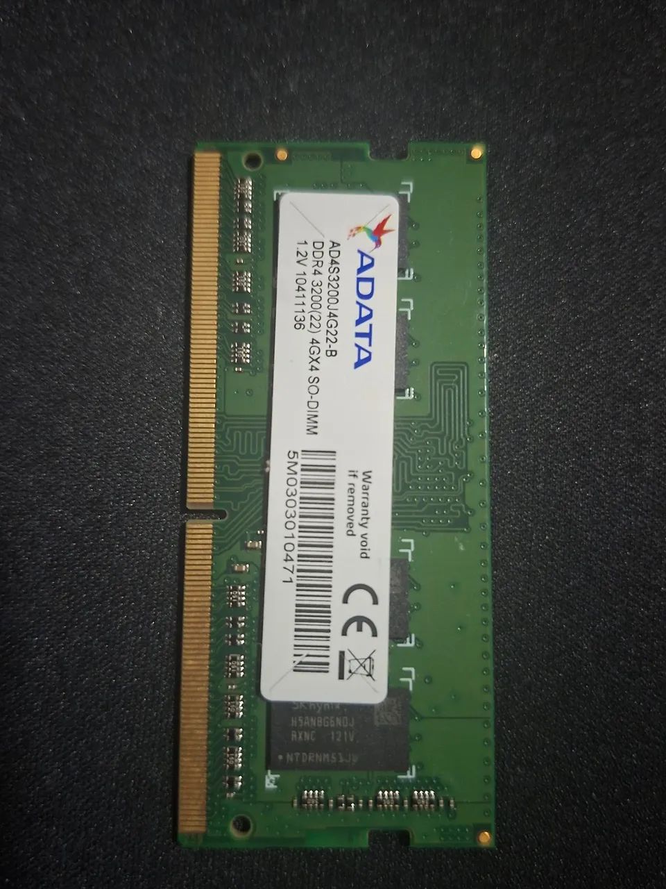 Memória RAM ADATA 4GB 3200mhz DDR4 