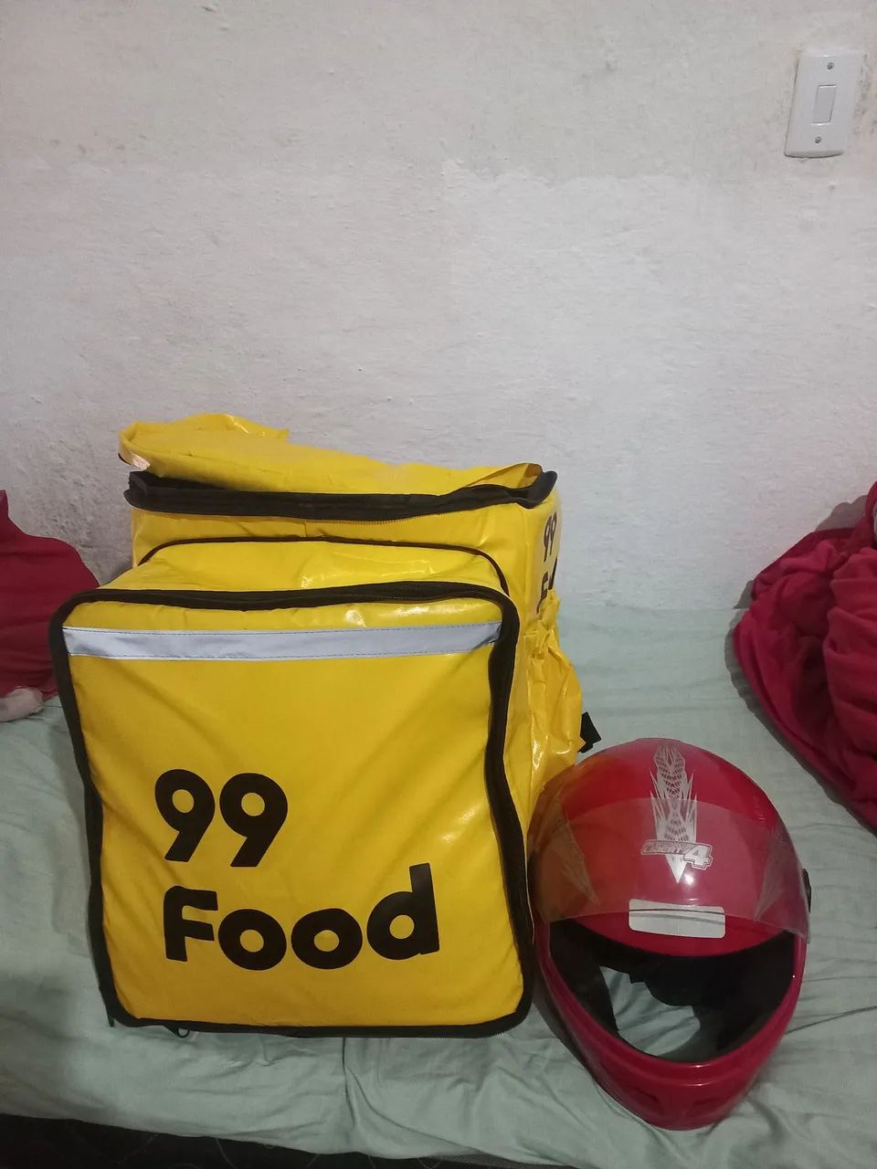 KIT MOTOCA BAG NOVA E CAPACETE 
