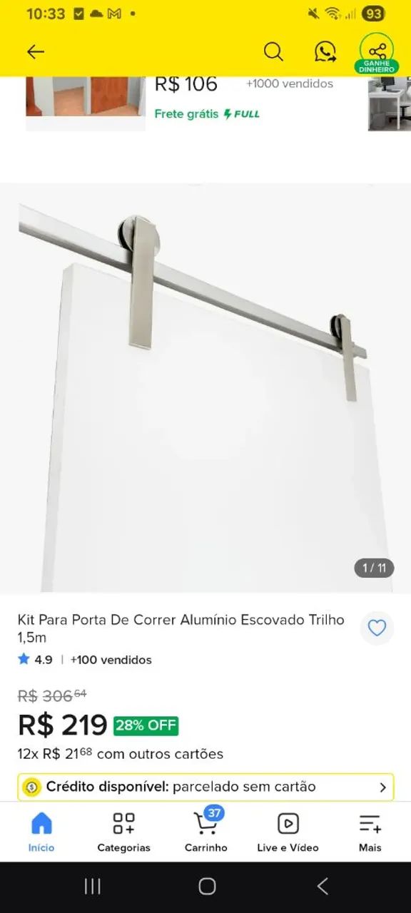 Porta de correr + kit. - Foto 2