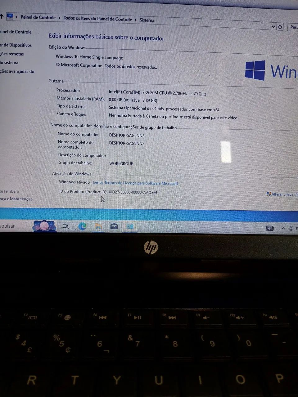 Notebook HP1000 i7 - 2620M