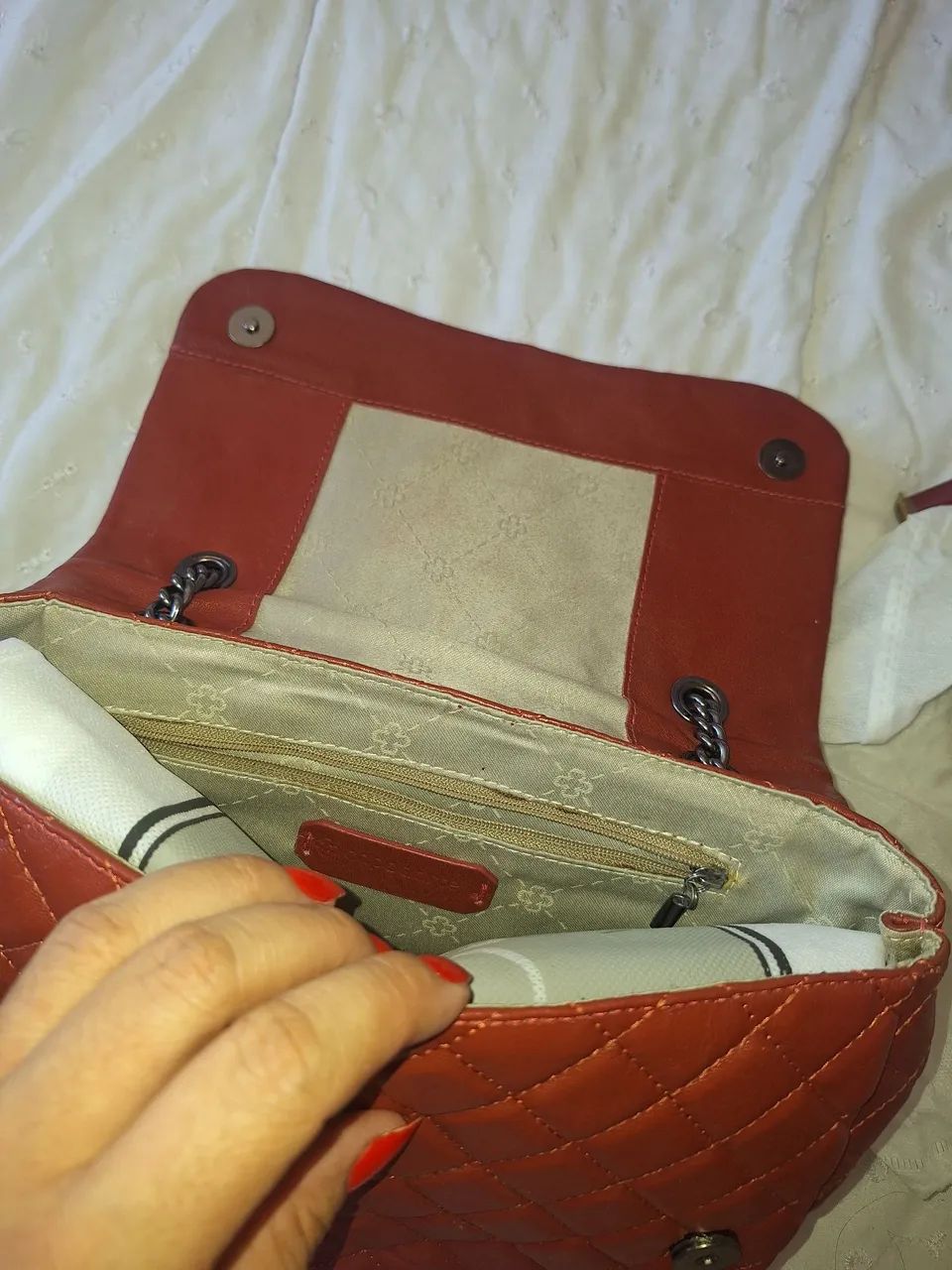 Bolsa capodarte em couro legítimo  - Foto 3
