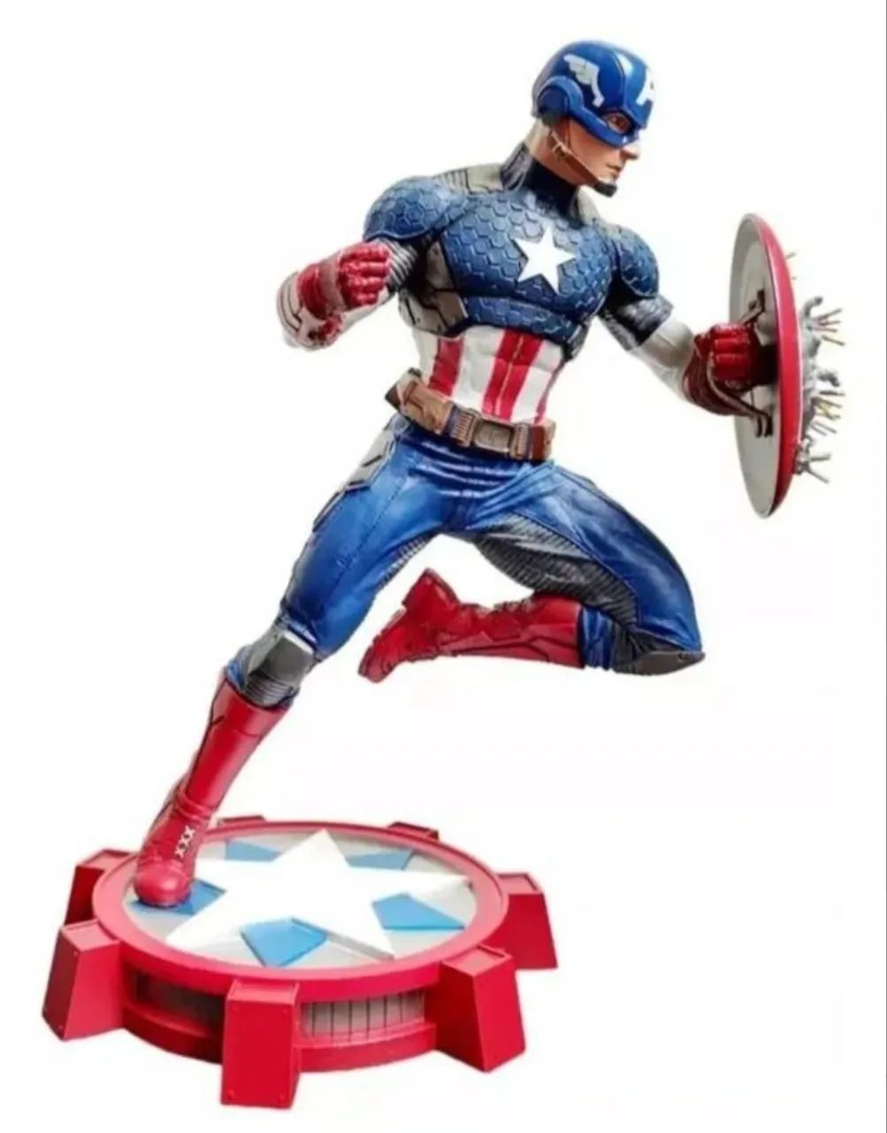Capitão América Visual Moderno Estátua Marvel Gallery Diamond Select Toys - Foto 2