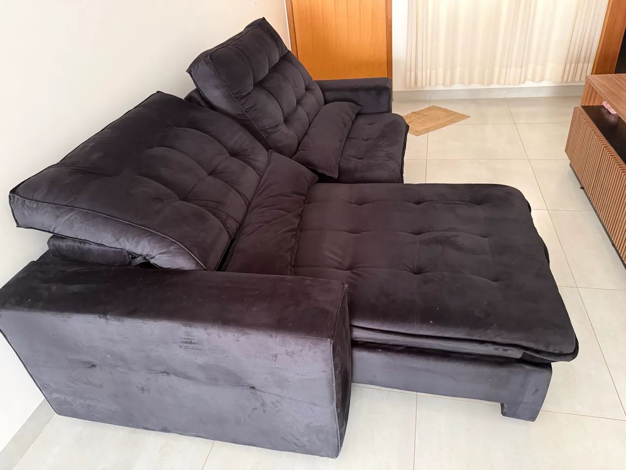 Sofá Retrátil e Reclinável 2,5 metros - Foto 4