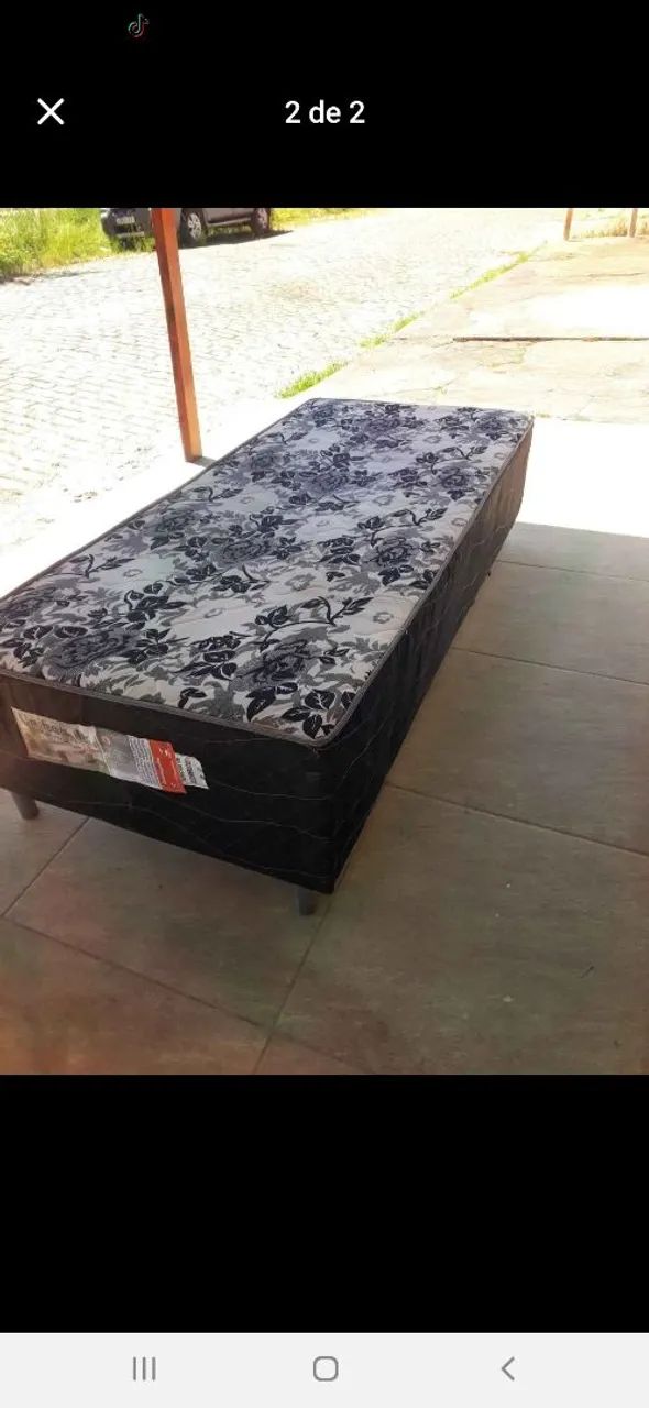 250,00 CAMA BOX DE SOLTEIRO COM FRETE GRÁTIS 