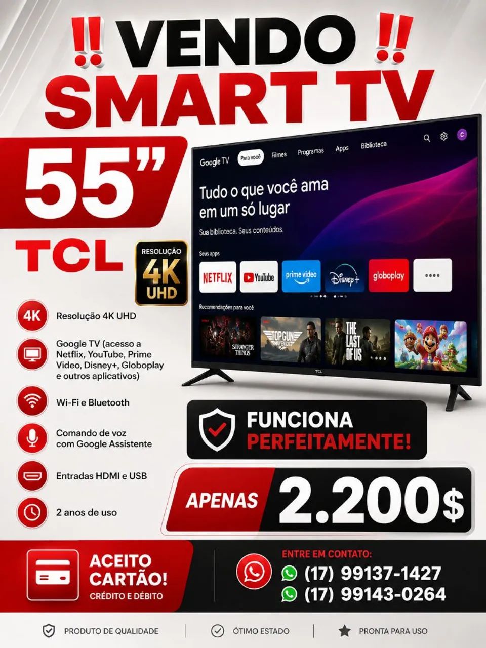 Tv 55 POLEGADAS 