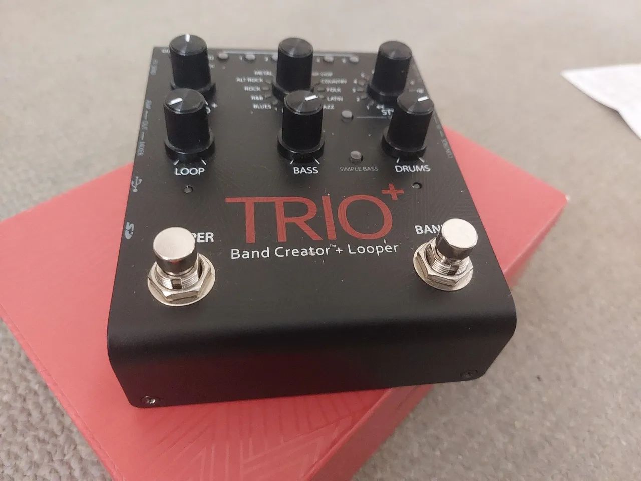 Pedal Digitech TRIO+ Band Creator com Looper