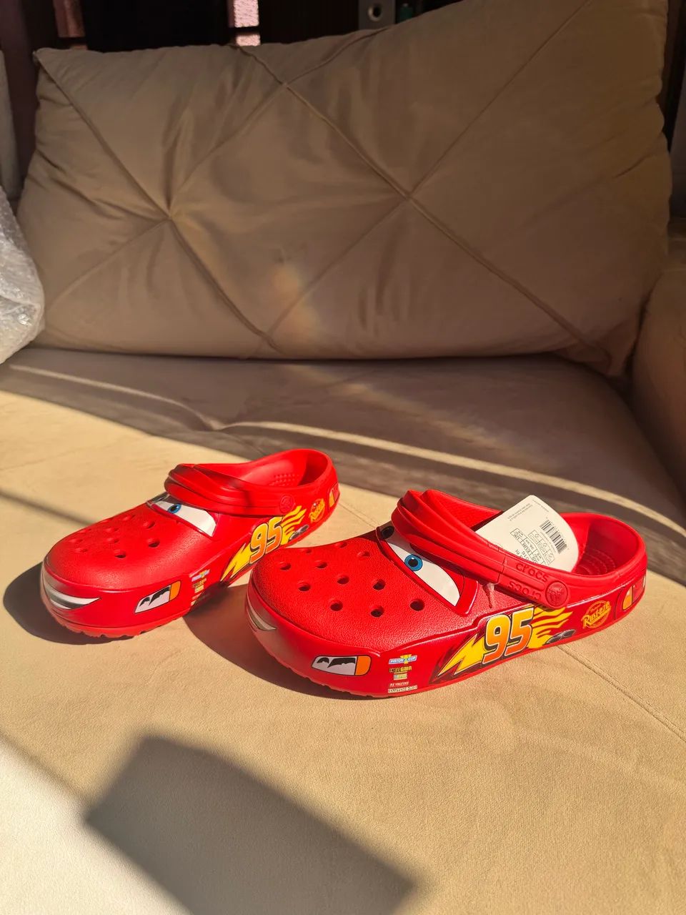 (do 34 ao 43) Crocs Carros Relâmpago mcqueen - Foto 4