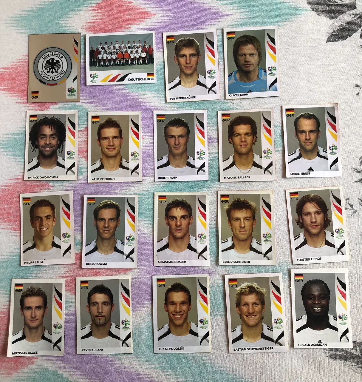 Figurinhas Seleção da Alemanha 2006 - Recortadas 