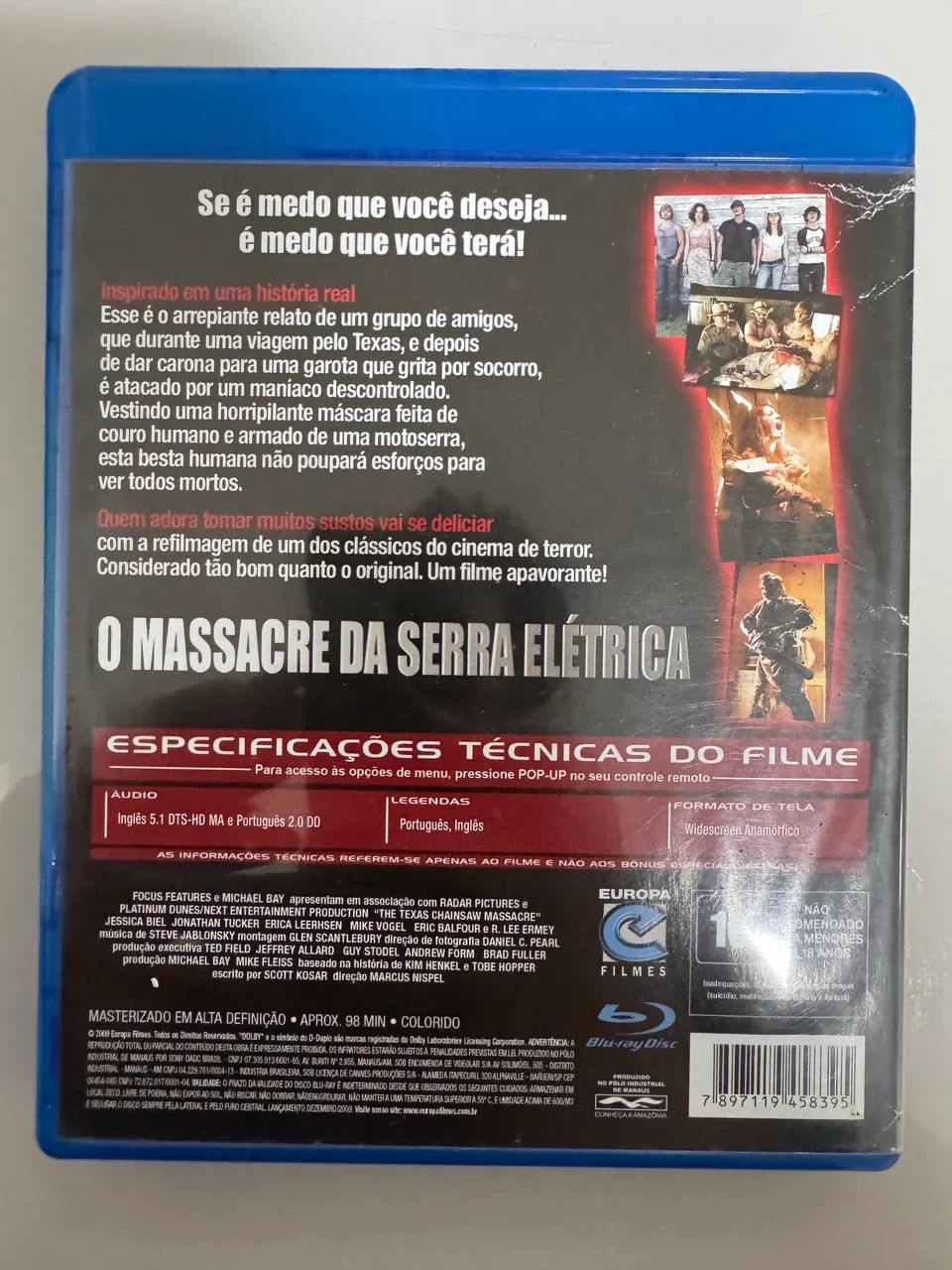 Bluray Filme O Massacre Da Serra Elétrica - Foto 2