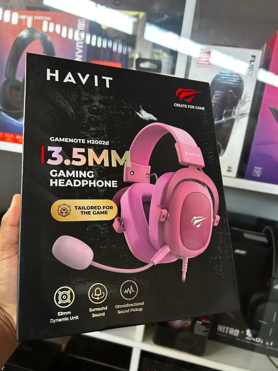 Headset Gamer HAVIT com cancelamento de ruídos 