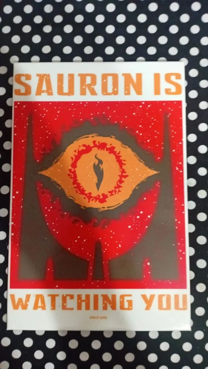 Quadro/Placa temático Senhor dos Aneis (Oficial Nerd ao Cubo) - Foto 3