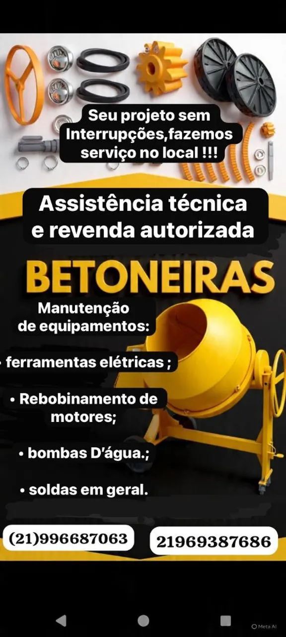Manutenção, comprar e venda de betoneira 