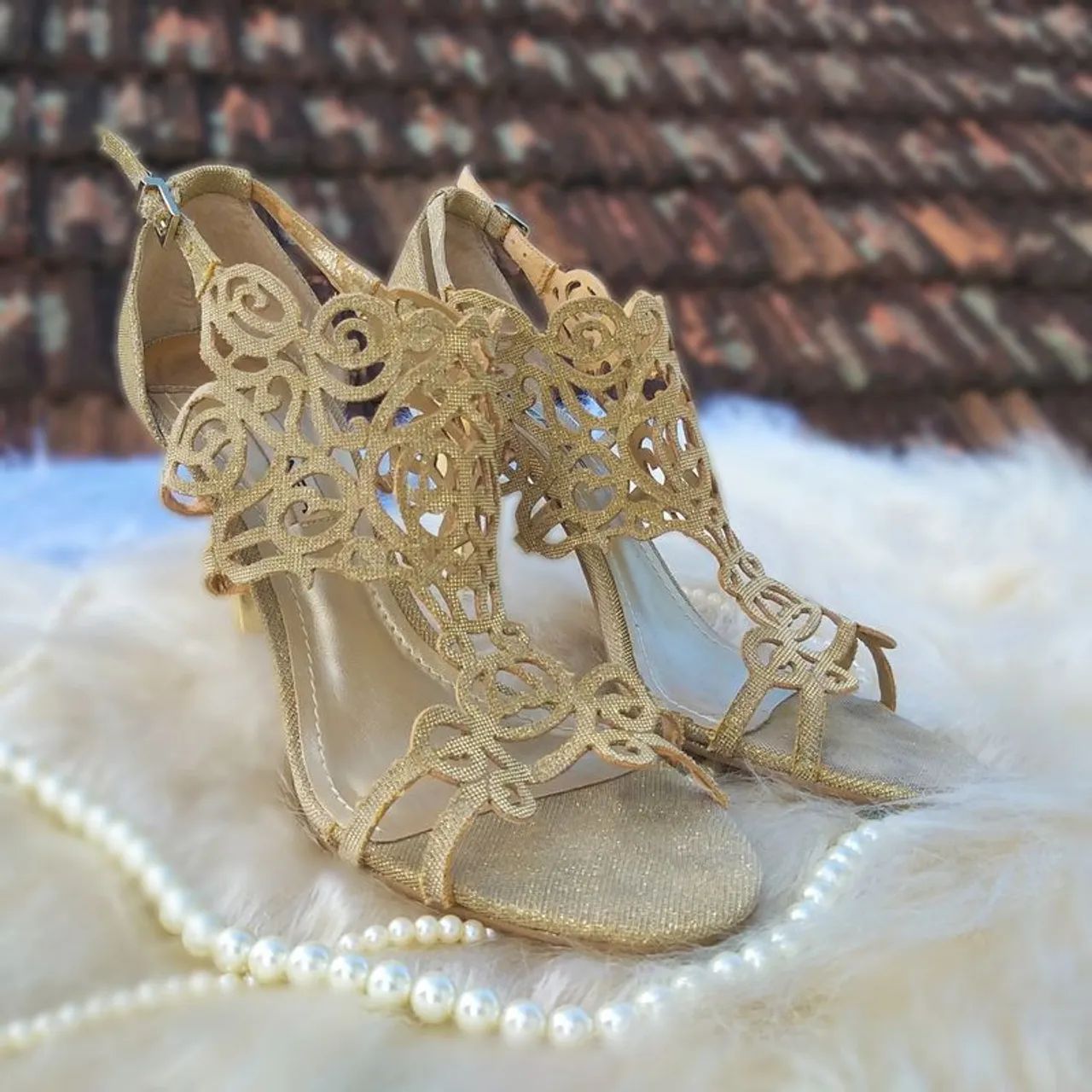 Sapato de festa dourado  - Foto 2
