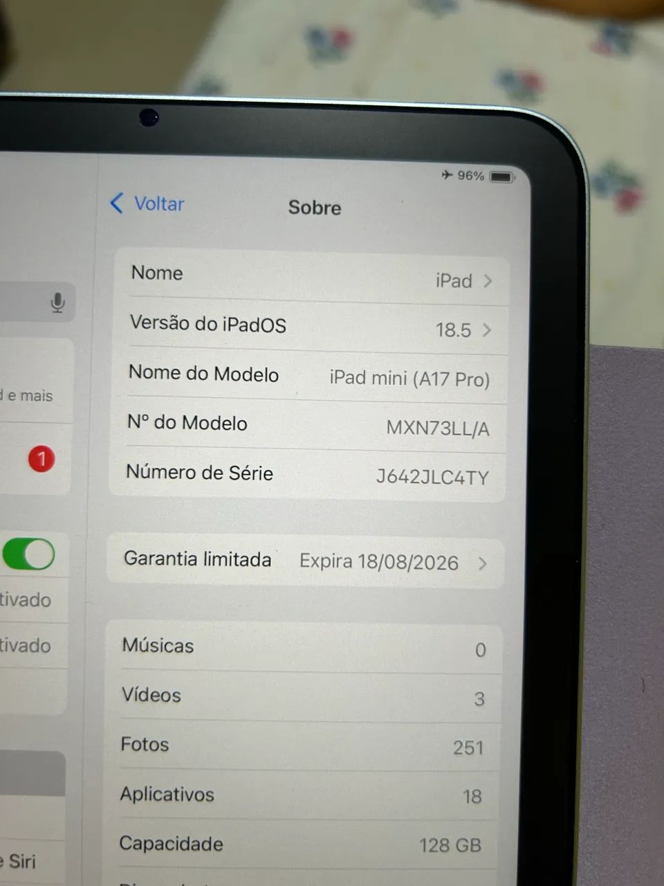 Vende-se IPAD MINI(A17 PRO) - Foto 4