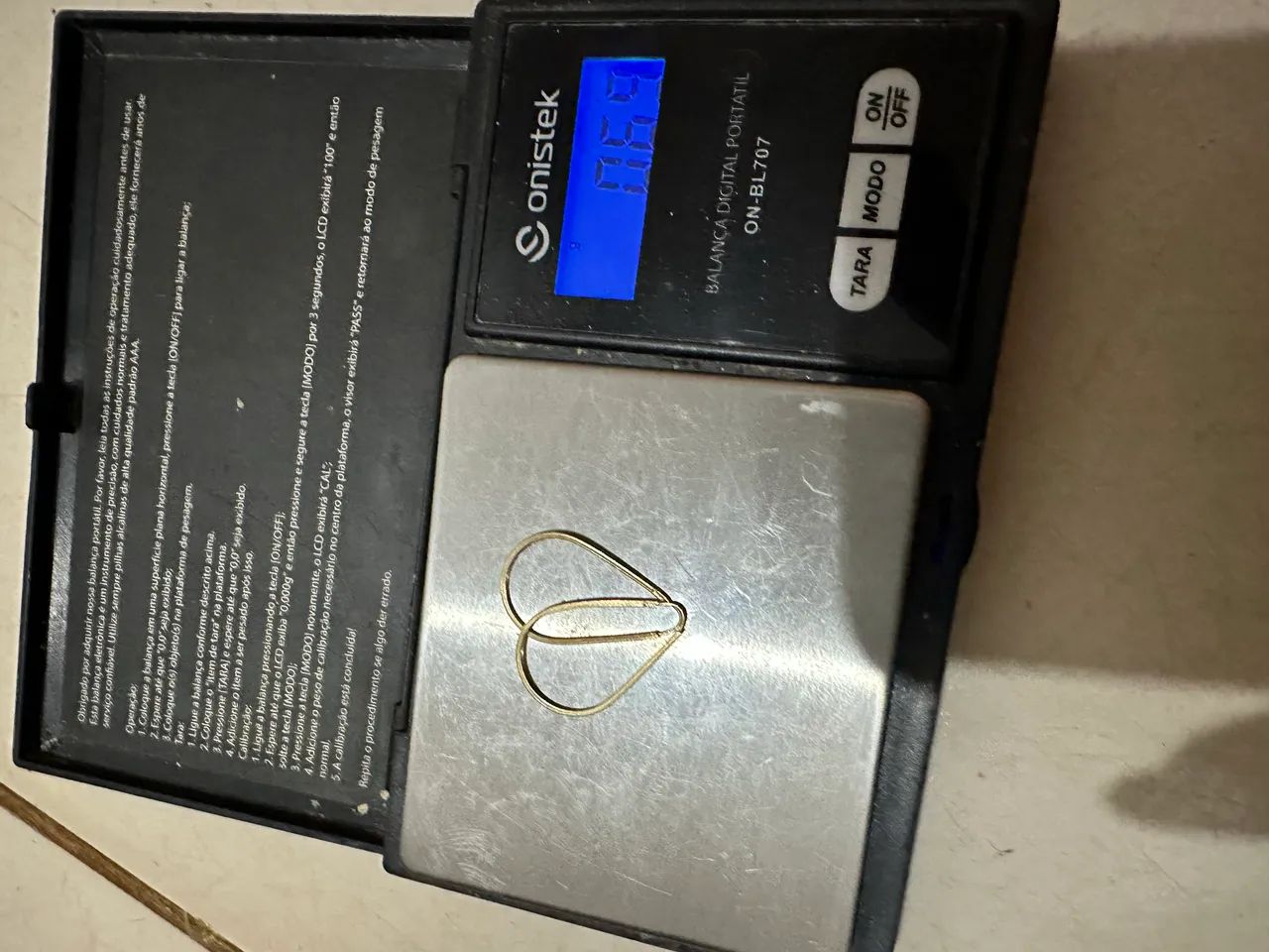 Brinco ouro 18k argola  - Foto 3