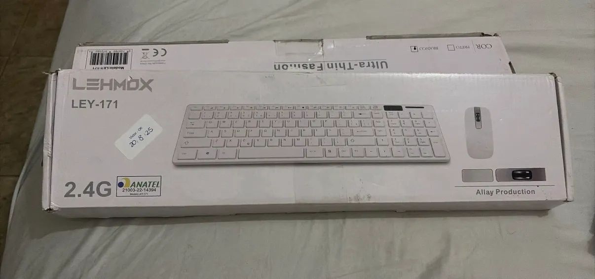 kit teclado e mouse sem fio lehmox ley-171
