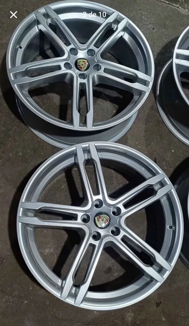 Jogo de Rodas Aro 20 com Logo Porsche - LINDAS! - Peças para