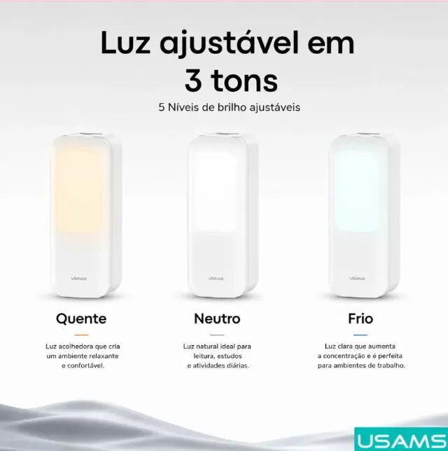 Suporte para celular profissional com LED e controle Bluetooth USAMS ZB209  - Foto 3