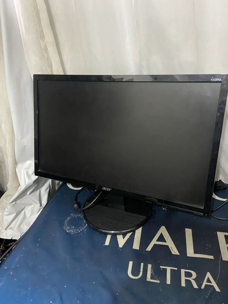 Monito Acer 22 polegadas DVI vga 60 hz seminovo acompanha cabos  - Foto 4