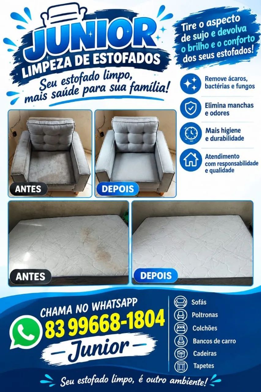 Higienização de estofado 
