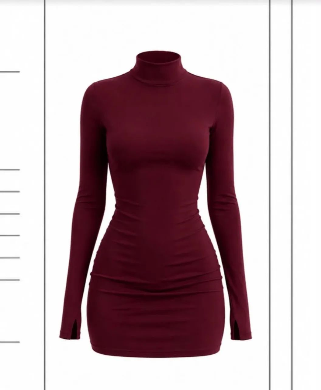 Vestido vinho