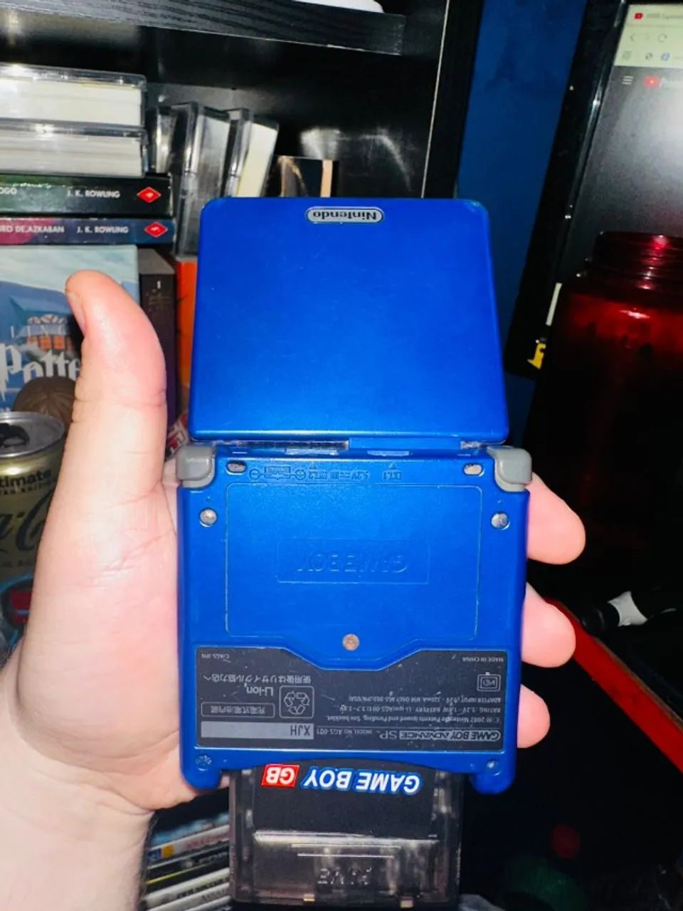 videogame portatil gameboy advanced sp azul + cartucho everdrive com jogos - faço envios - Foto 3
