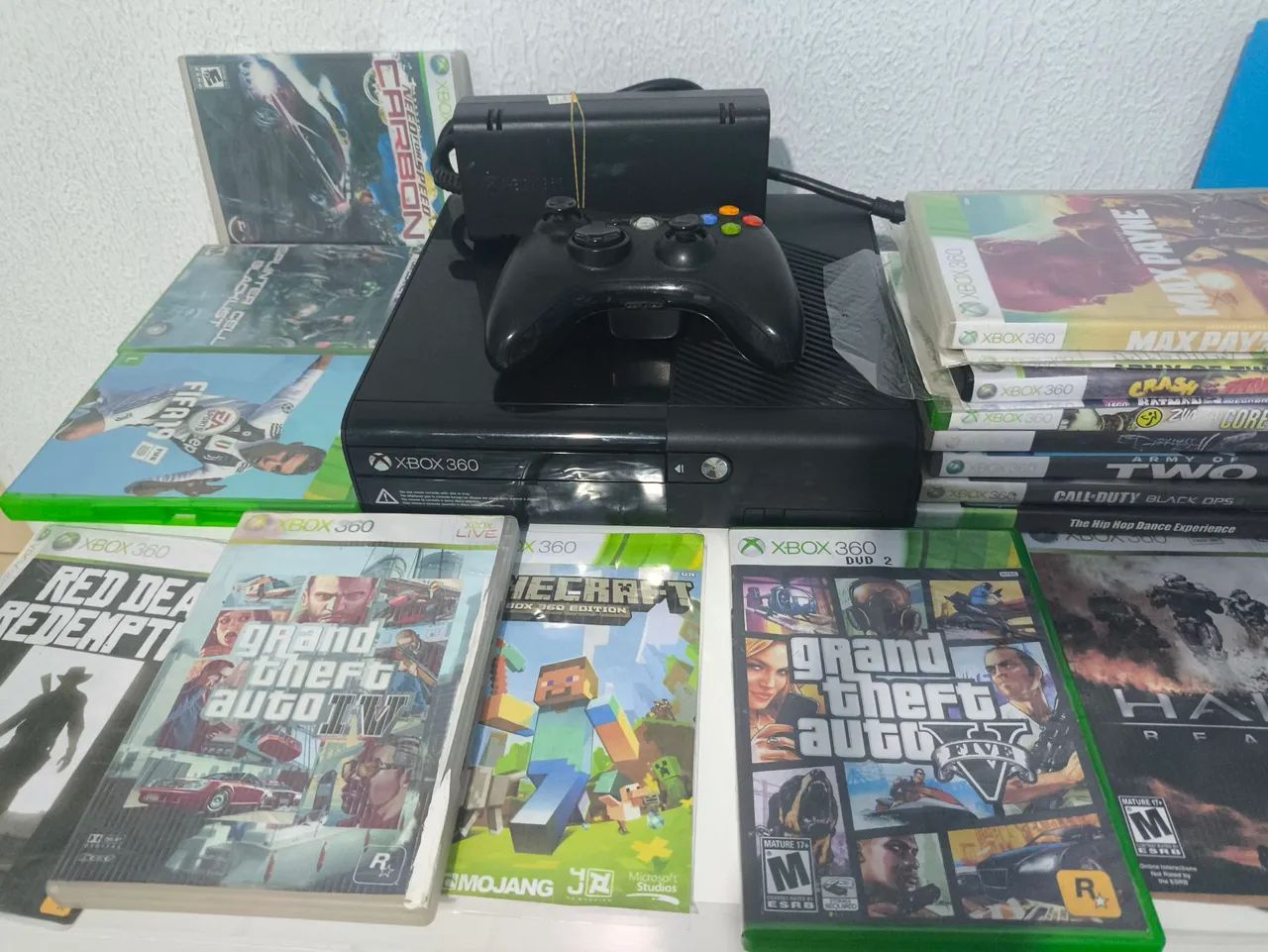 Xbox 360 RGH e leitor desbloqueado 20 jogos fisicos