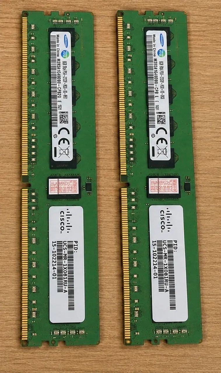 2x memórias Samsung/Cisco 8GB DDR4 - Memória RAM - Pacajus