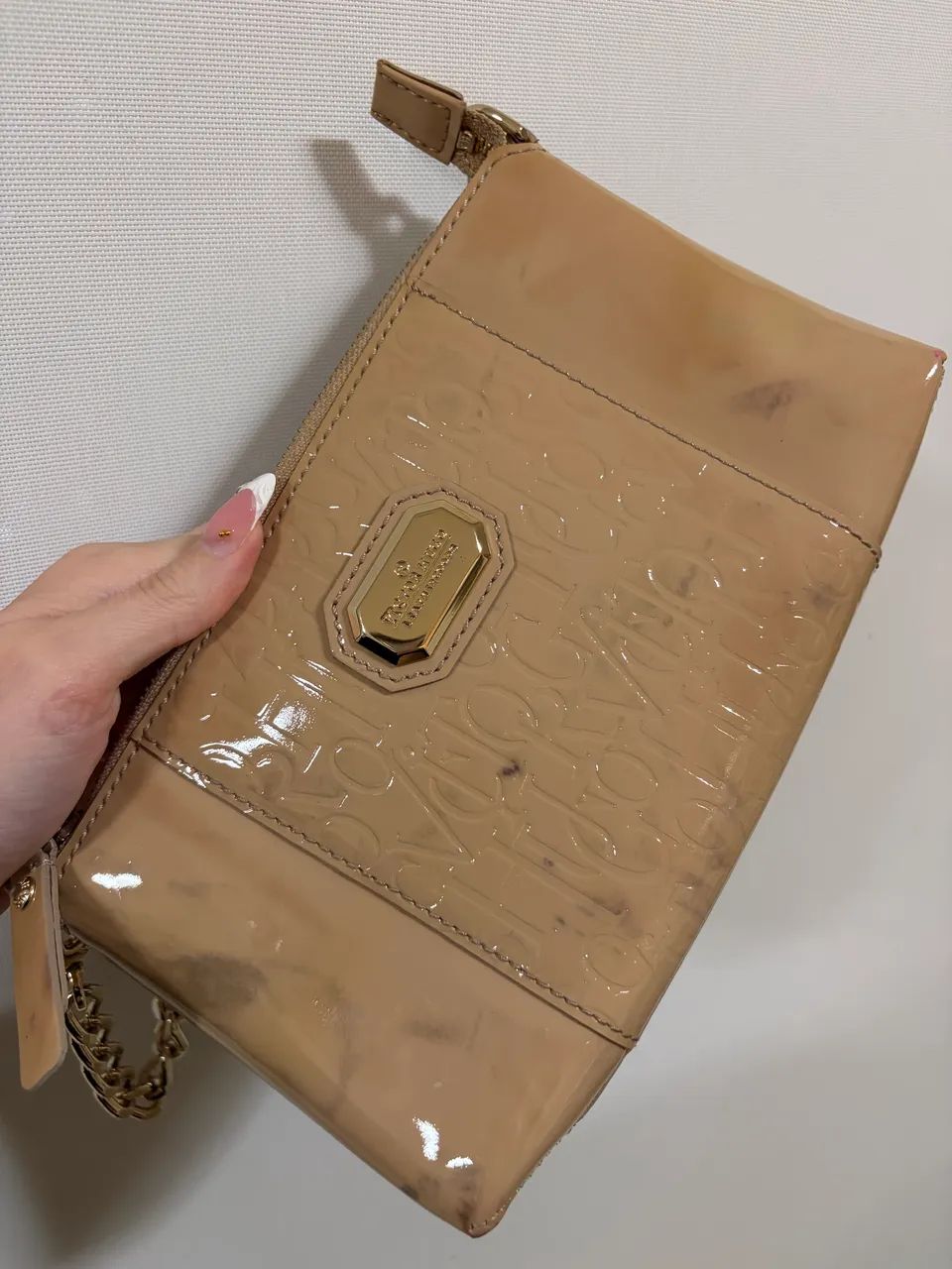 BOLSA VICTOR HUGO | BEGE COM CORRENTE  - Foto 2