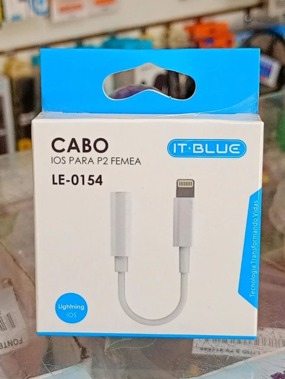 Cabo Adaptador Lightning Para Fone Aux P2 - Novo