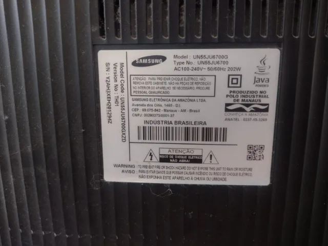 ? TV Samsung 55? Curva - Tela Quebrada - R$ 100,00 (Para Peças) - Foto 2