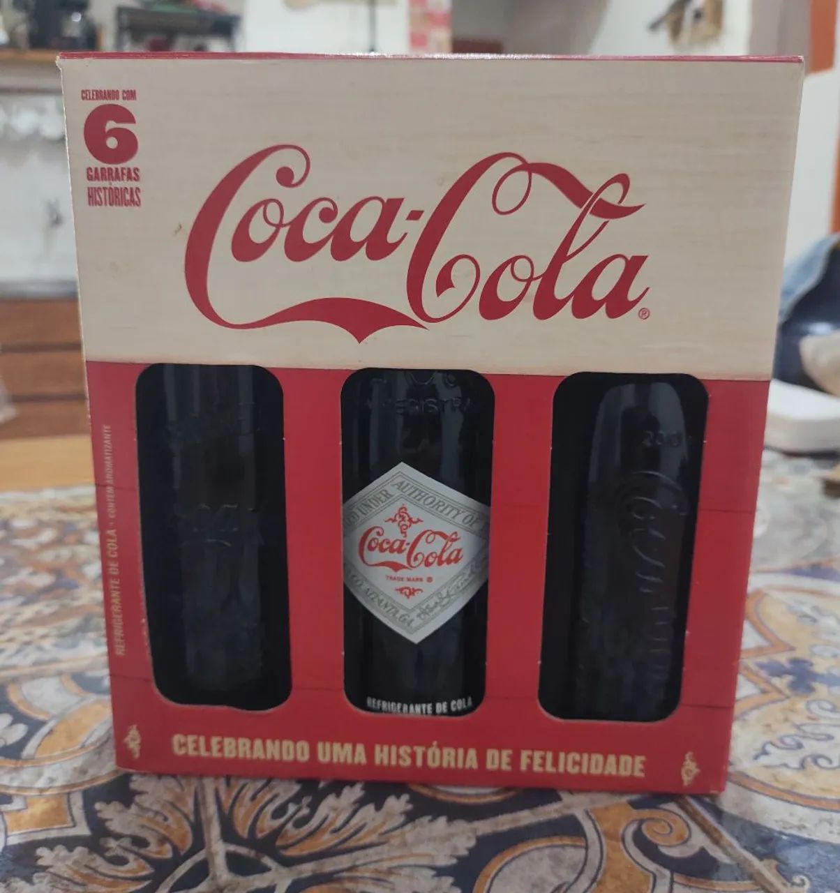 Coleção coca-cola garrafas históricas 