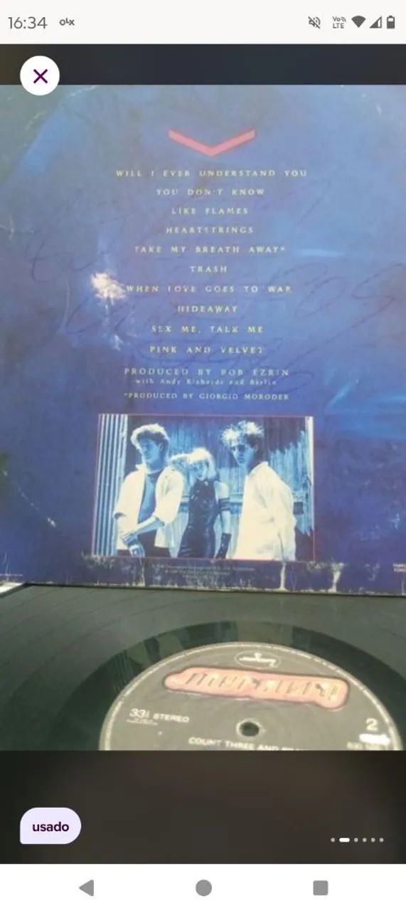 DISCO DE VINIL BERLIN" COUNT TREE AND PRAY  1986" - Foto 3