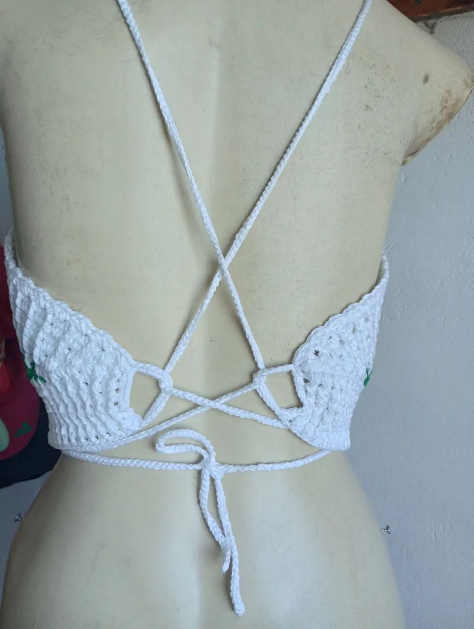 Tops em crochê feito a mão com linha100%algodão - Foto 2