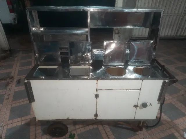 Carrinho para lanches e hot dog com espaço para chapa  - Foto 2