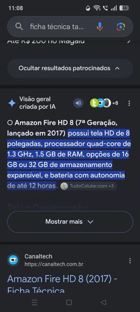 Lindão !Tablet Amazon Fire 8  7a geração Tela 8 polegadas Lindão  - Foto 4