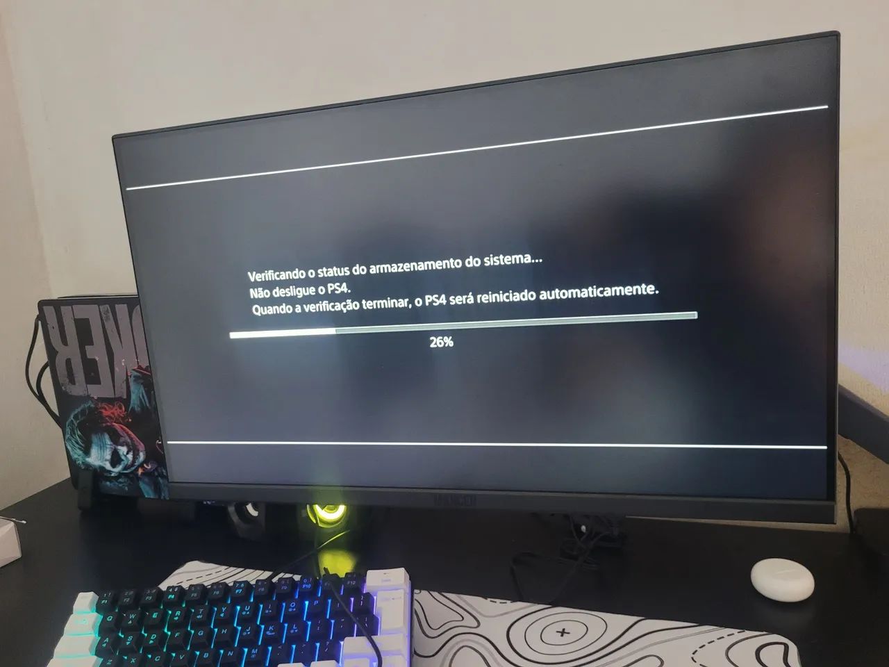 Monitor gamer 23.8 polegadas 200hz + Braço articulador 