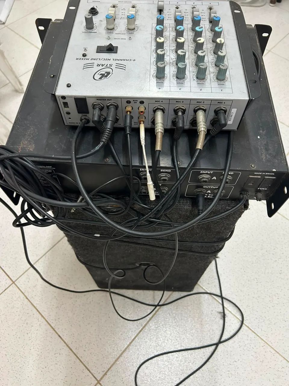 Caixa de som com amplificador  - Foto 2